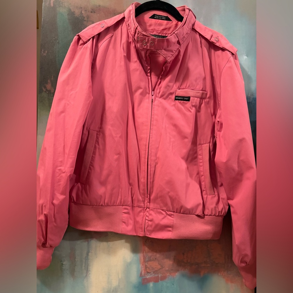Pink Members Only Jacket